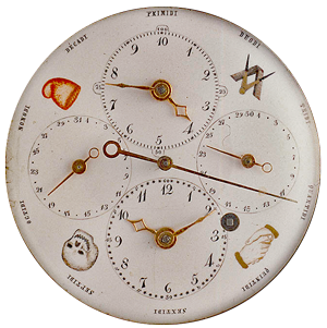 Dials and Symbols of the French revolution, The Republican Calendar and Decimal time. The Horological Foundation.