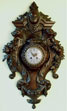 Wooden carved french clock