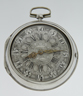 Silver pair cased Dutch verge pocket watch by D.F. Kehlhof, Amsterdam'.