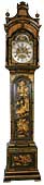 JOHN MONKHOUSE LONDON. A chinoiserie longcase clock, c. 1760. Height: 280 cm. 