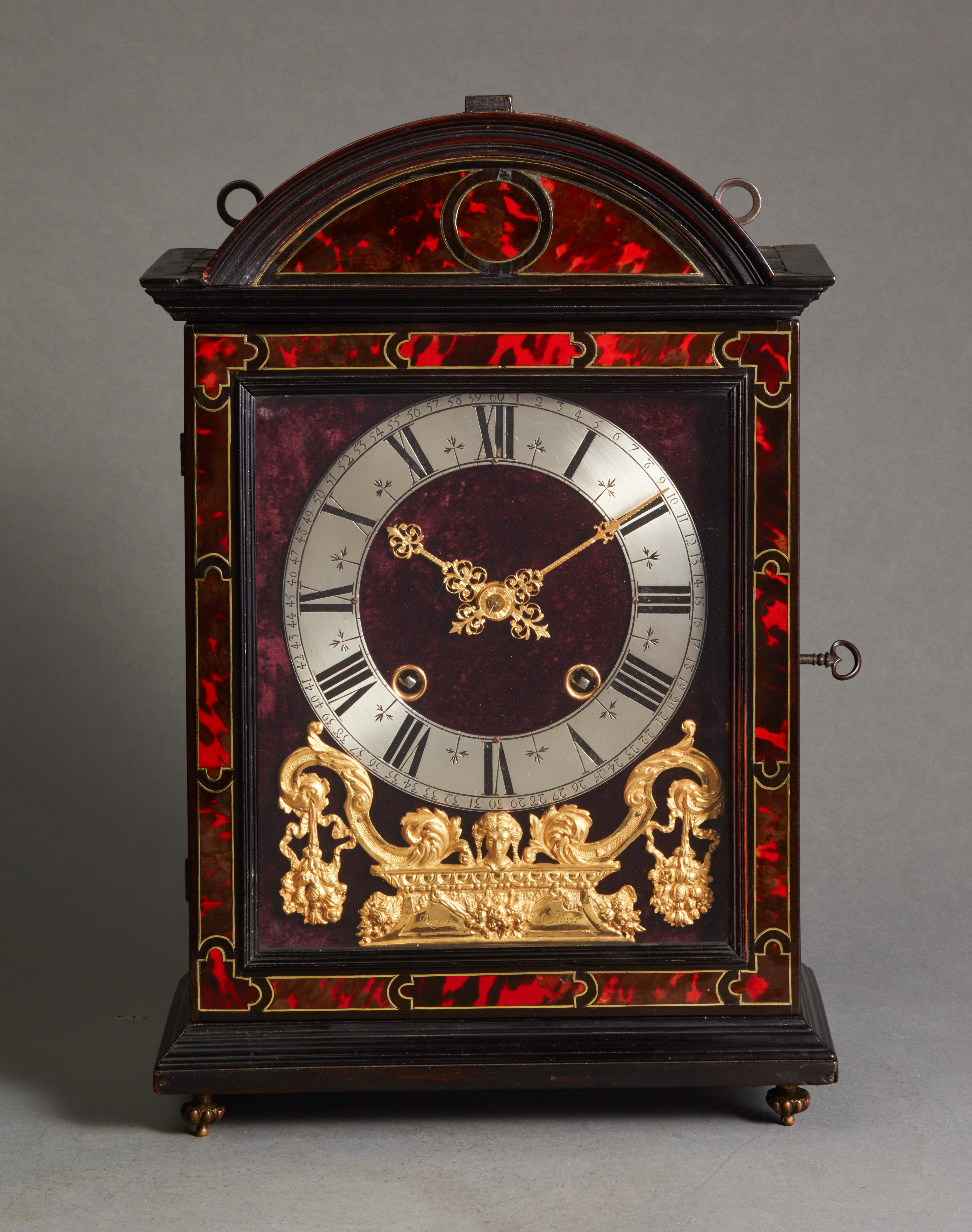 Late 17th century Louis XIV religieuse clock signed 