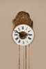 An attractive German Black Forest alarm wall timepiece, so-called 'Sorg Uhr', circa 1840, height 9.5cm