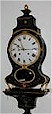 Neuchatel antique clock (Swiss).Rare original polychrome painting in perfect condition! Quarter-striking and quarter-repeating, alarm function. 