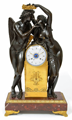 A magnificent French Empire mantel clock Amor & Psyche, Claude Michallon, circa 1800