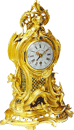 An antique French Louis XV mantel clock with ormolu case, made c. 1750 Signed: Ferdinand Berthoud à Paris.
