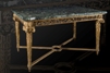 tavolo in legno intagliato e dorato
