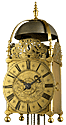 JOHN EBSWORTH LONDON
Quarter-striking lantern clock, c. 1700. Height: 40 cm.