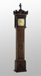 Fromanteel, Antique late seventeenth century Dutch longcase clock with walnut veneered oak case.