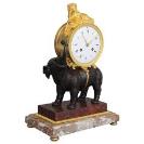Elephant mantel clock, circa 1750 and later