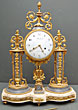 A Louis XVI Marble and Bronze French mantel clock, Berthoud A Paris. H. 49.cm.