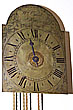 An attraxtive small, late 18th century wall clock, signed: Wm Card Rye. € 3800,-