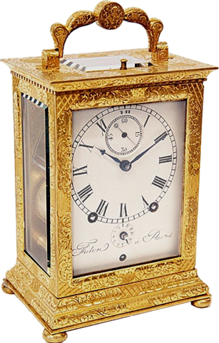 Antique travel and carriage clocks